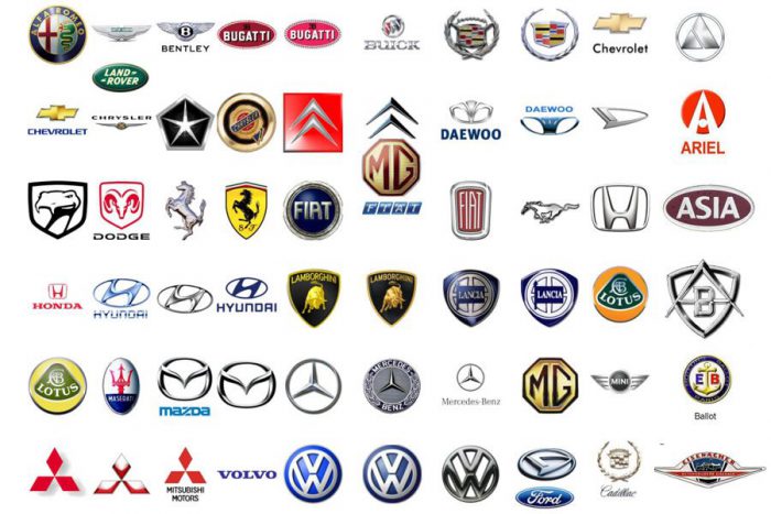 логотипы автомобилей