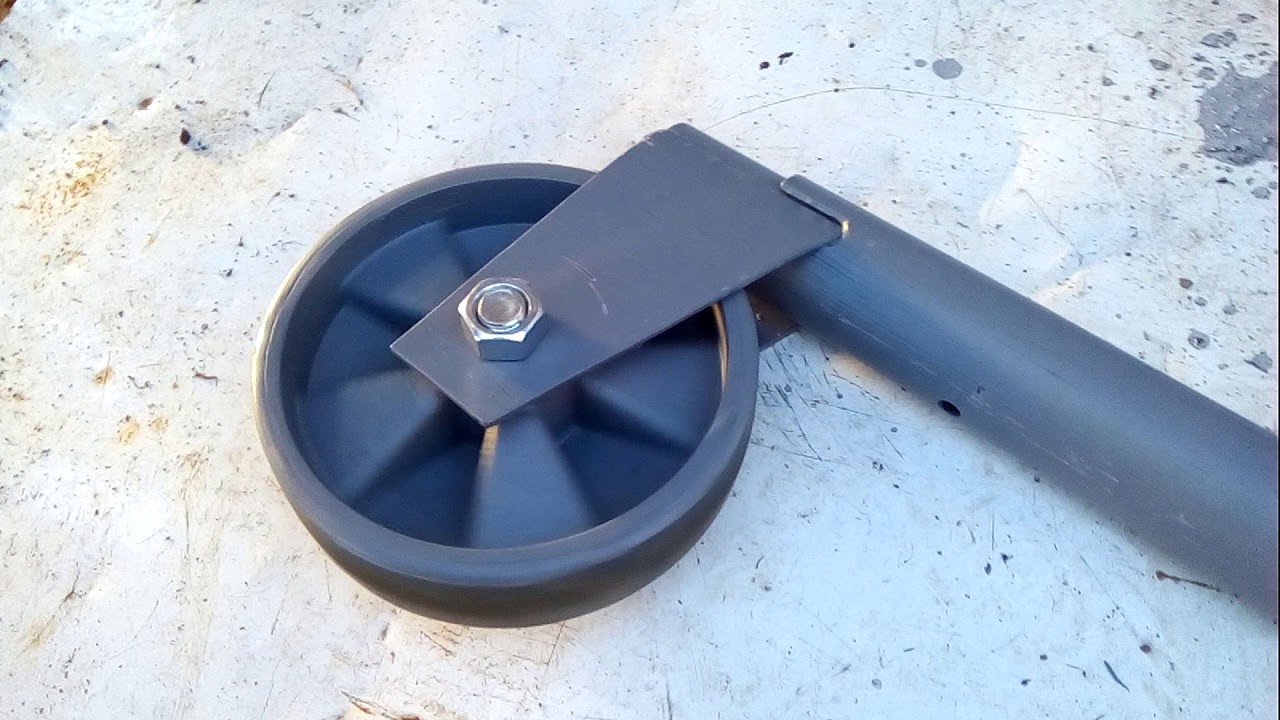 Как самостоятельно изготовить опорное колесо к прицепу